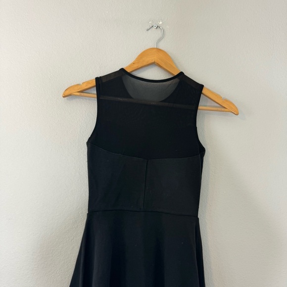 bebe Black Mesh Detail Cocktail Dress XXS - Picture 4 of 11